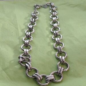 Chunky Bold Silver Link Necklace